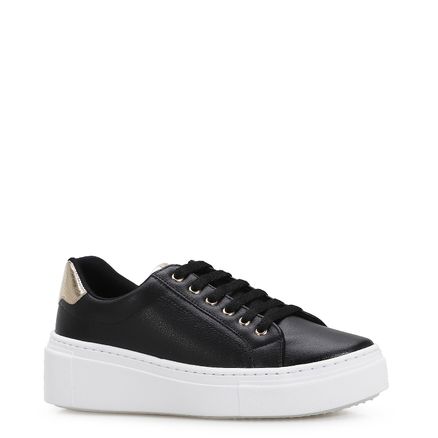 Tênis Flatform - Alt Preto/Lezard Dourado