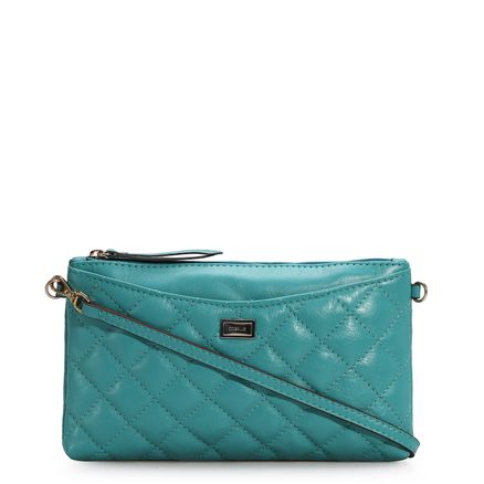 Bolsa Transversal - Couro Azul