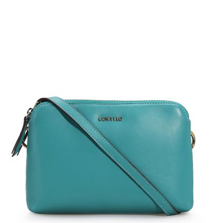 Bolsa Transversal - Couro Azul