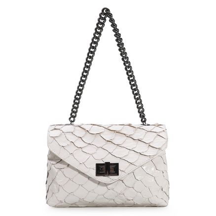 Bolsa De Ombro Pirarucu - Off White