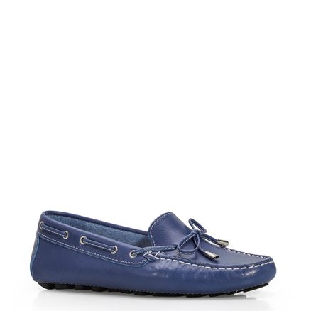 Mocassim Dockside - Couro Azul