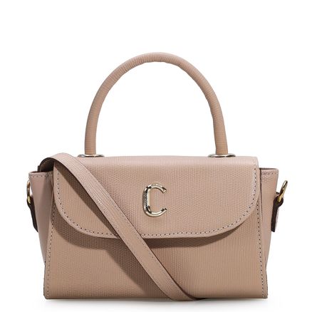 Bolsa De Mão Ellie - Mini Lezard Rosado