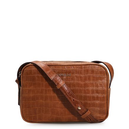 Bolsa Transversal - Croco Caramelo