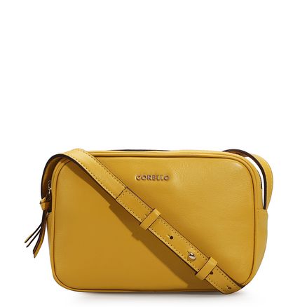 Bolsa Transversal - Couro Amarelo