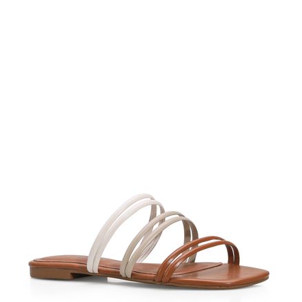 Rasteirinha - Alt Caramelo/Off White