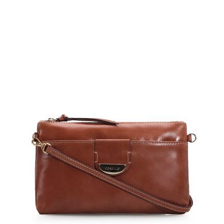 Bolsa Transversal - Couro Caramelo