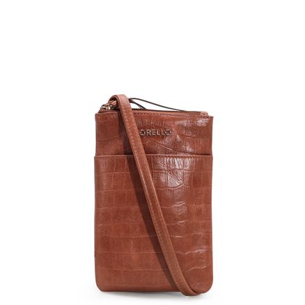 Mini Bag Croco - Caramelo