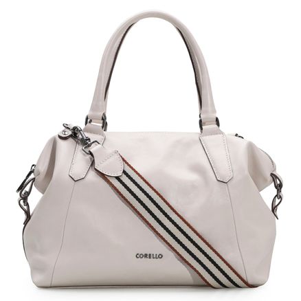 Bolsa Tote - Couro Off White
