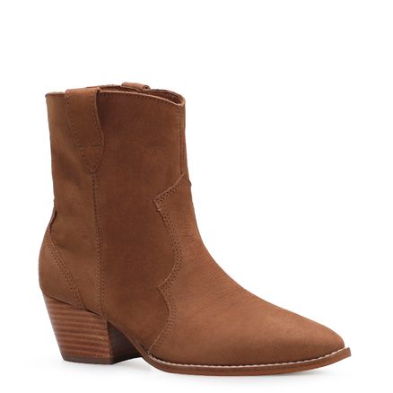 Bota Western - Couro Marrom