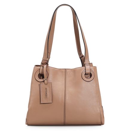 Bolsa De Ombro - Couro Bege