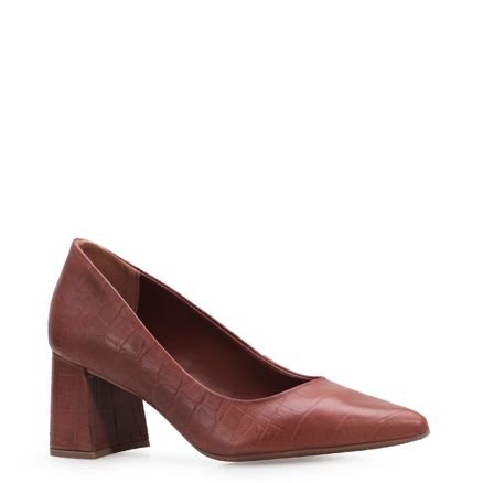 Scarpin Classic - Croco Marrom