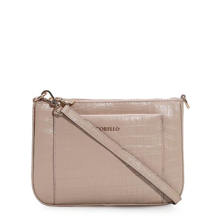 Bolsa Transversal - Croco Vanilla