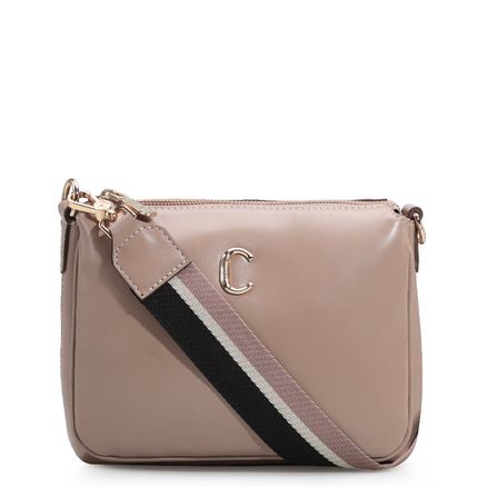 Bolsa Transversal - Couro Bege