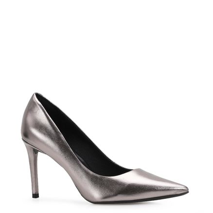 Scarpin Classic - Couro Prata