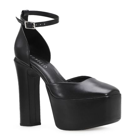 Scarpin Meia Pata - Couro Preto