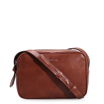 Bolsa Transversal - Couro Marrom