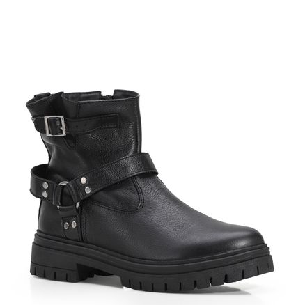 Bota Tratorada - Couro Preto