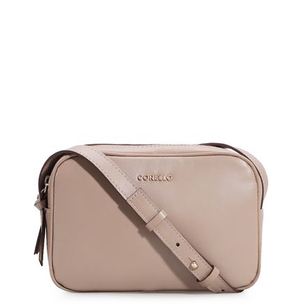 Bolsa Transversal - Couro Bege