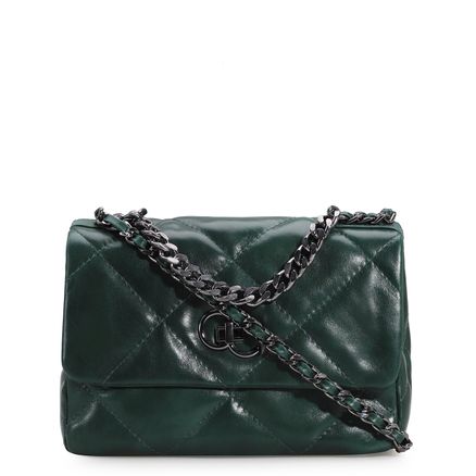 Bolsa Transversal - Couro Verde