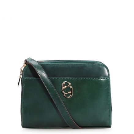 Bolsa Transversal - Couro Verde
