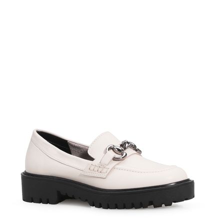 Mocassim - Couro Off White