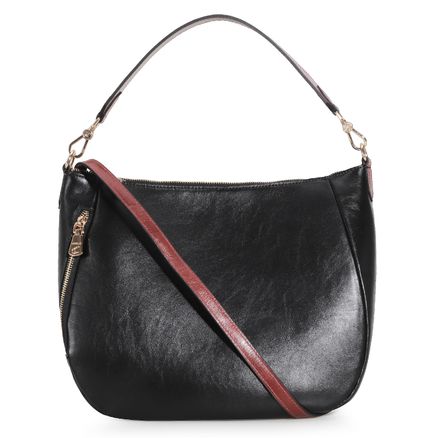 Hobo - Couro Preto/Marrom