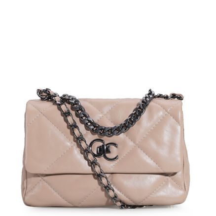 Bolsa Transversal - Couro Bege