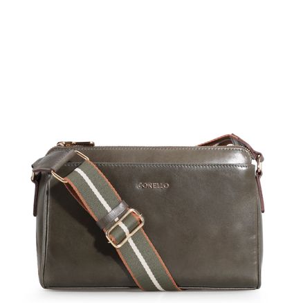 Bolsa Transversal Agnes - Couro Verde