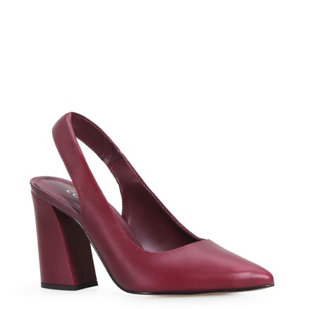 Scarpin - Couro Vinho