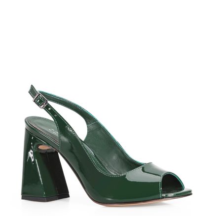 Peep Toe - Verniz Verde