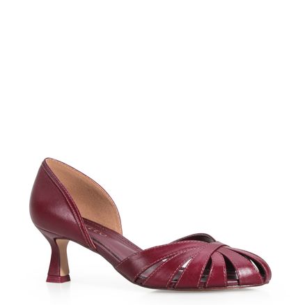 Scarpin - Couro Vinho