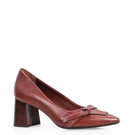 Scarpin - Couro Marrom