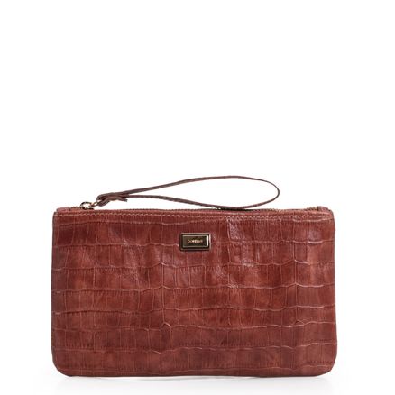 Bolsa Pequena - Croco Conhaque
