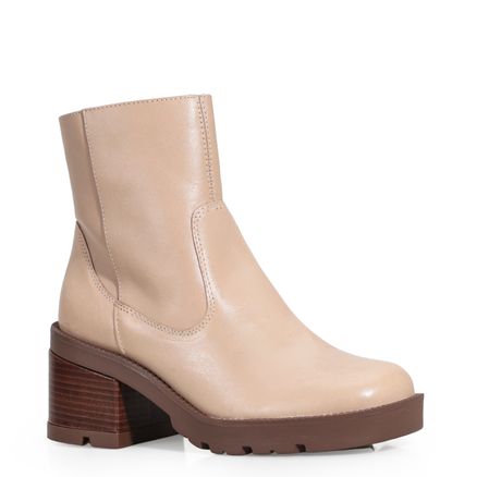 Bota Tratorada - Couro Bege