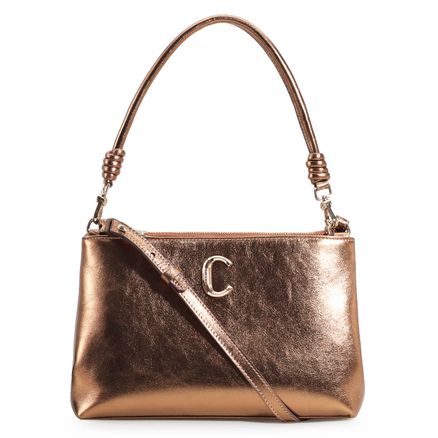 Bolsa De Ombro - Couro Bronze