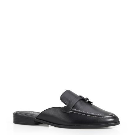 Mule - Couro Preto