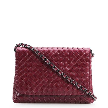 Bolsa Transversal Tressê - Couro Vinho
