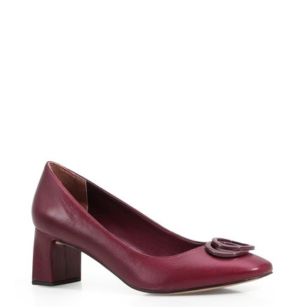 Scarpin - Couro Vinho