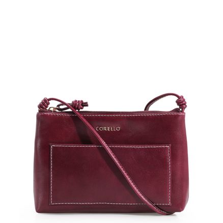 Bolsa Transversal - Couro Vinho
