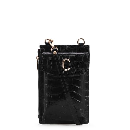 Mini Bag - Croco Preto