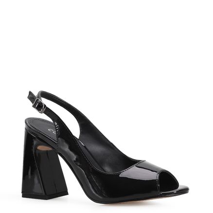 Peep Toe - Verniz Preto