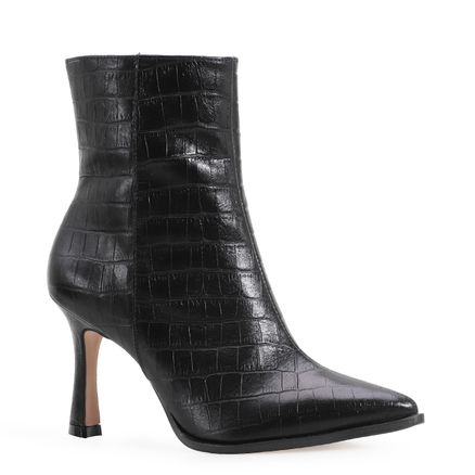Bota Croco - Couro Preto