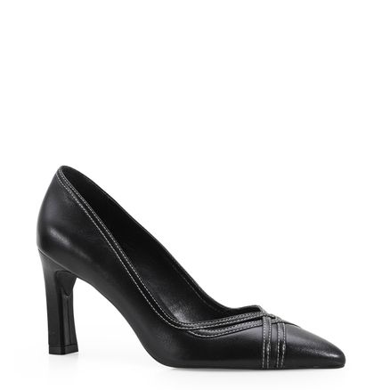 Scarpin - Couro Preto