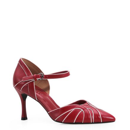 Scarpin - Couro Vermelho