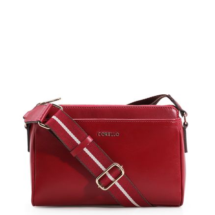 Bolsa Transversal Agnes - Couro Vermelho