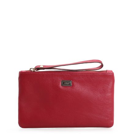 Bolsa Pequena - Couro Vermelho