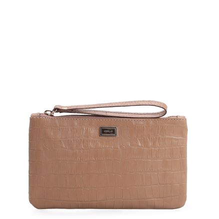 Bolsa Pequena - Croco Bege