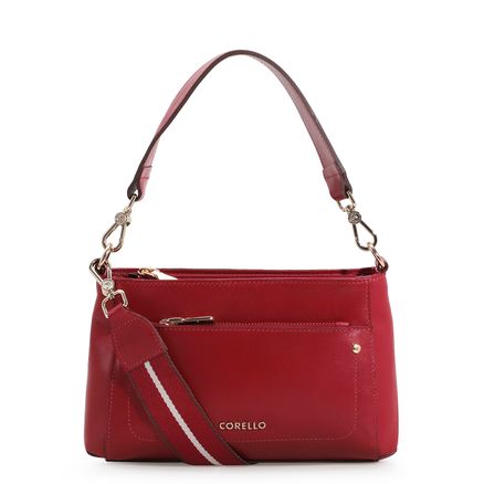 Bolsa De Mão - Couro Vermelho