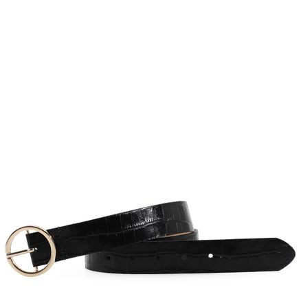 Cinto - Couro Croco Preto