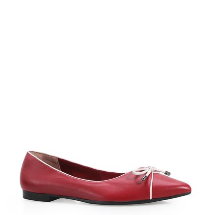 Sapatilha - Couro Vermelho
